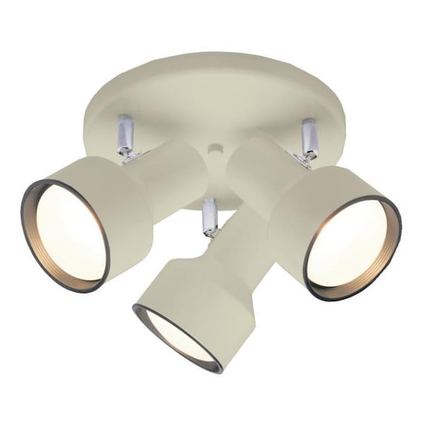 Westinghouse Three-Light Indoor Multi-Direction Flush-Mount Ceiling Fixture Off Wht 6632600 - main